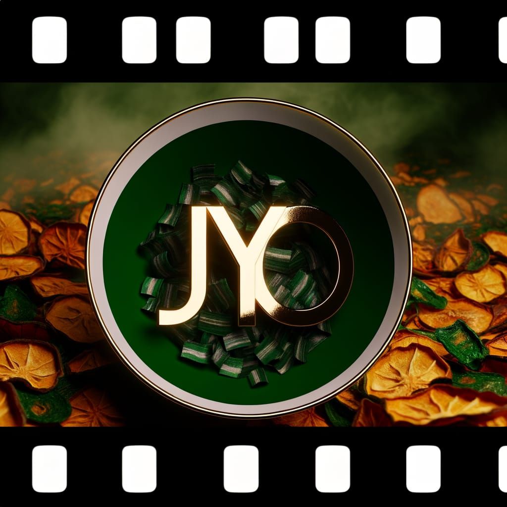 JYO Monogram in Forest Green and Gold Bowl