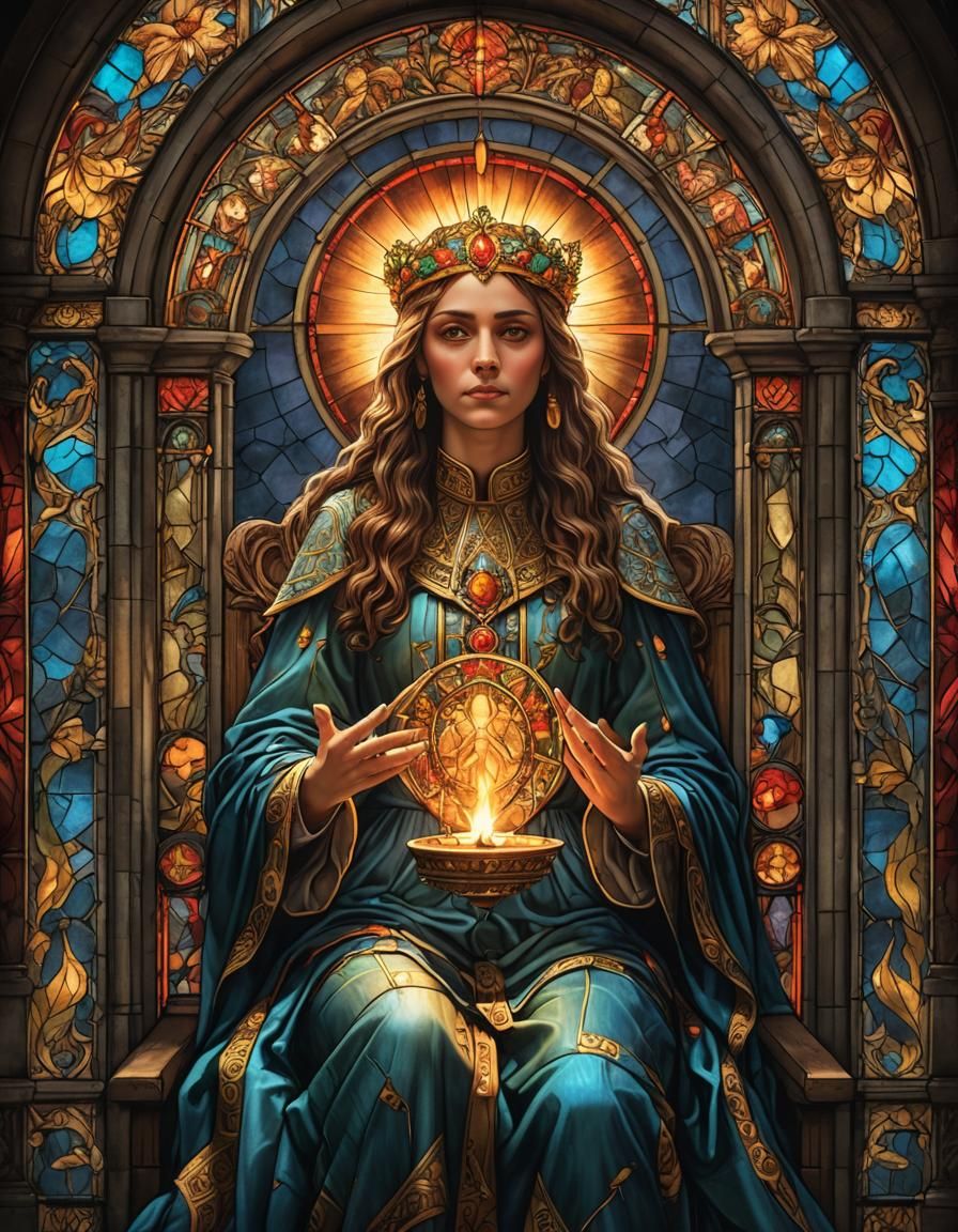 Saint Lucia Stained Glass Window Art