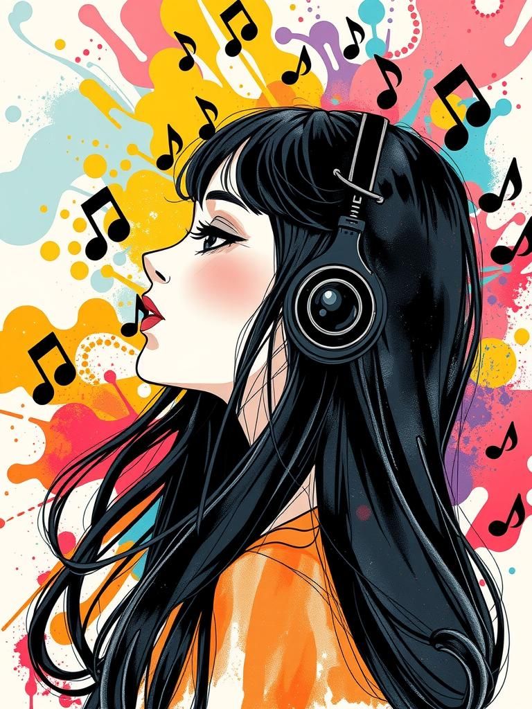 Listening to music