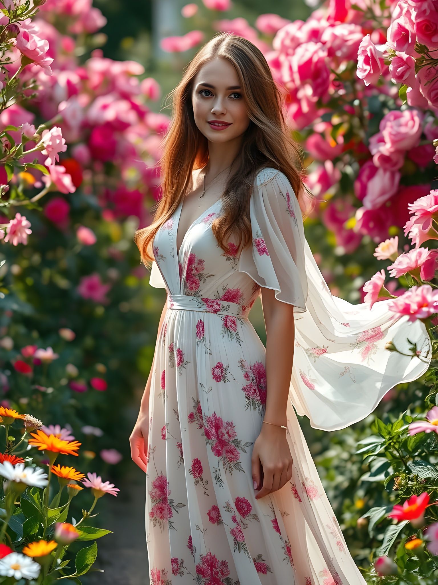 Blooming Garden: Russian Beauty in Diamond Painting Style