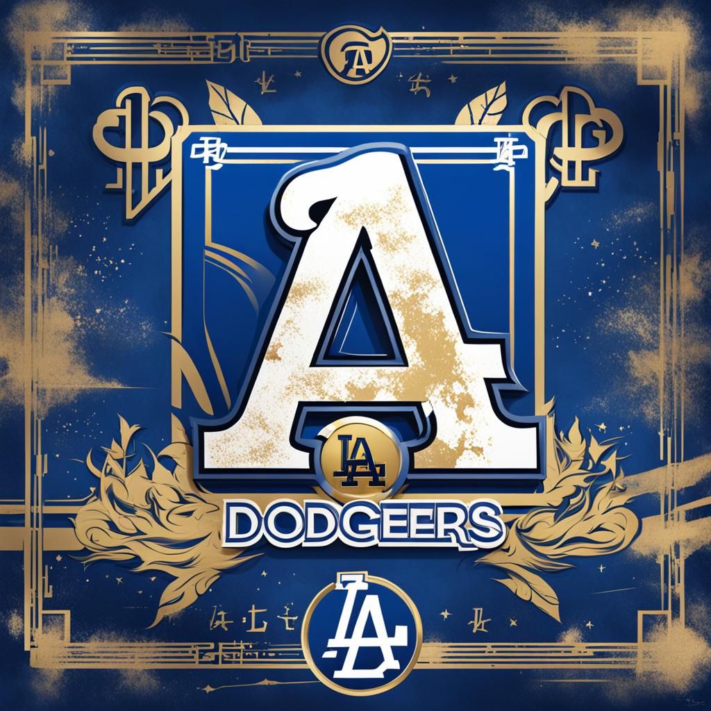 LA Dodgers Logo in Anime Style