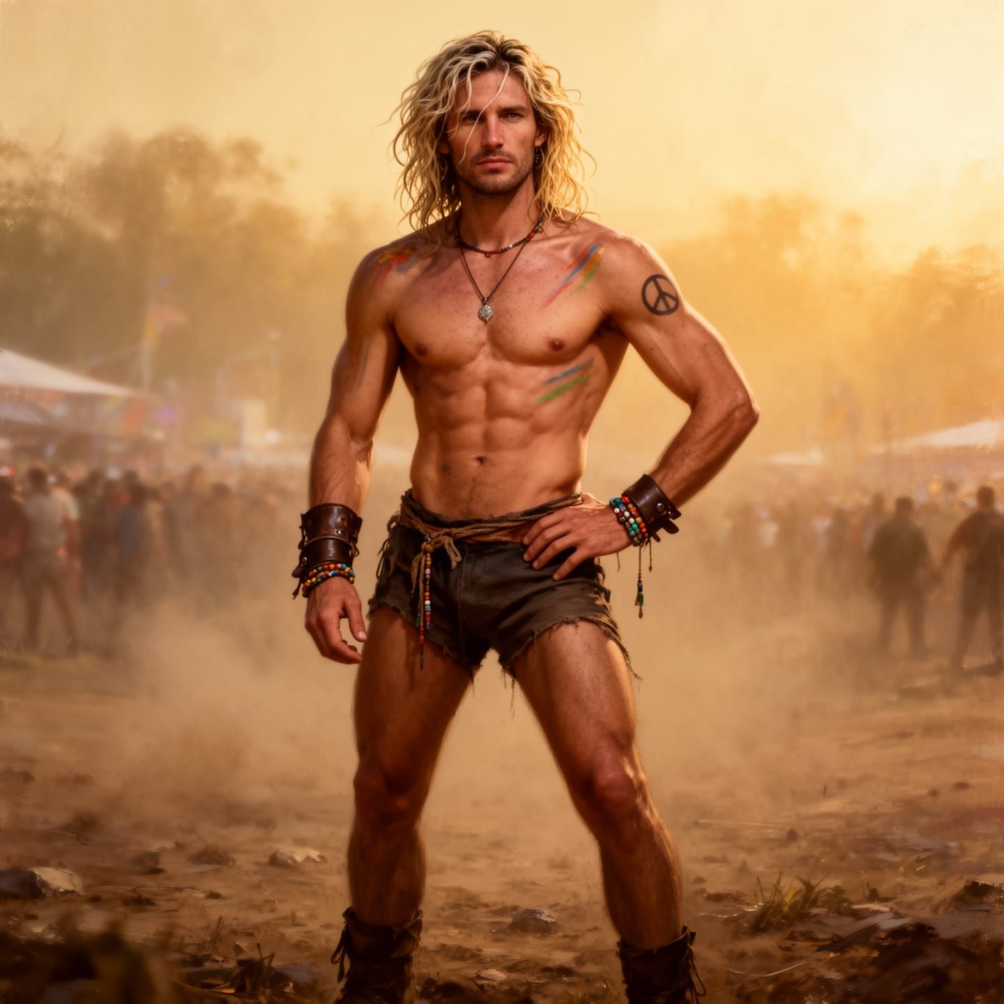 Dustborn Rebel Festival Wanderer in Golden Haze