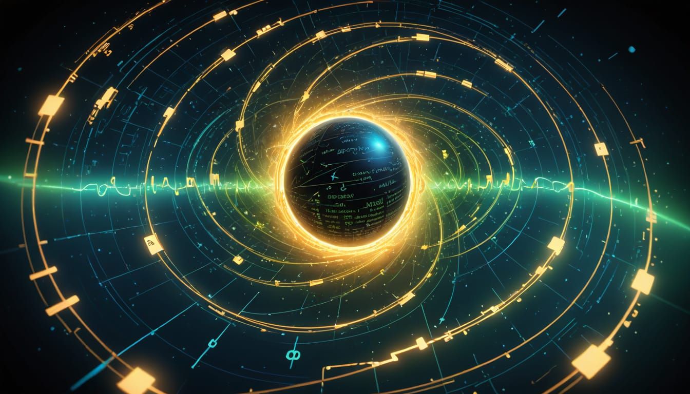 Economic Growth Equation in Hyper-Realistic Digital Art