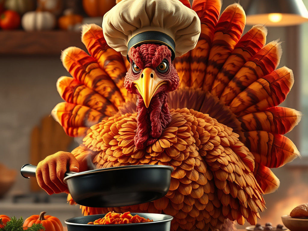 Furious Turkey Chef Prepares Thanksgiving Feast