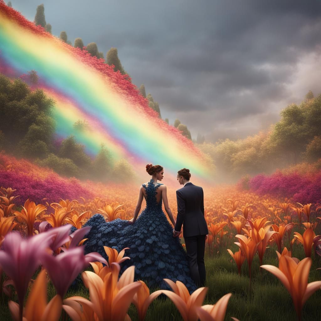 Lily Dress: Detailed Matte Painting in 8K