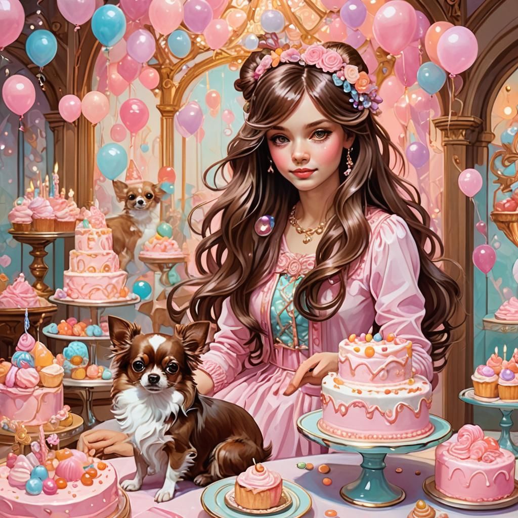 Birthday Celebration in Candy Art Style