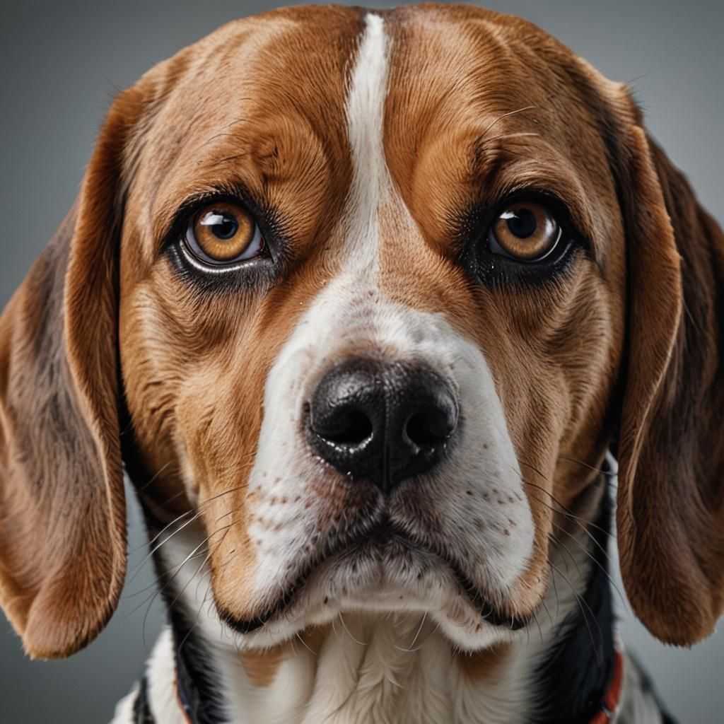 Beagle Portrait for Professional Profile Picture
