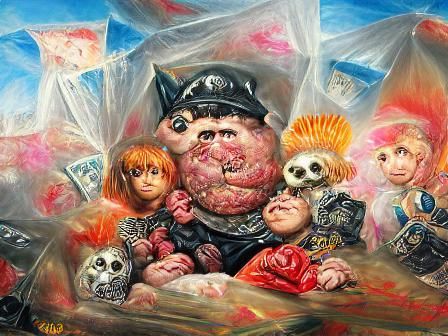 Garbage Pail Kids Movie in Otto Dix Style