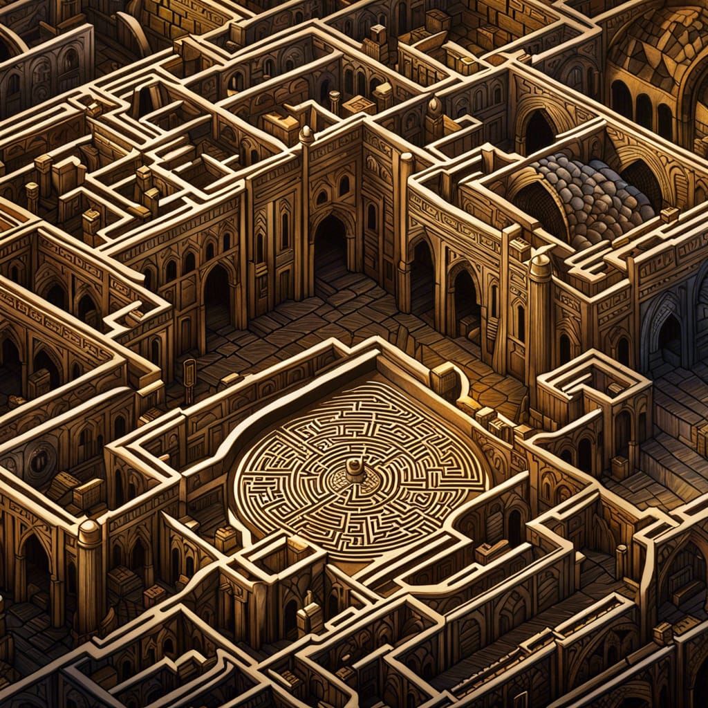 Medieval Market Maze in Neo-Victorian Style