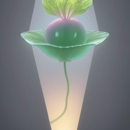 Luminous Translucent Cloudberry: A Digital Art Masterpiece