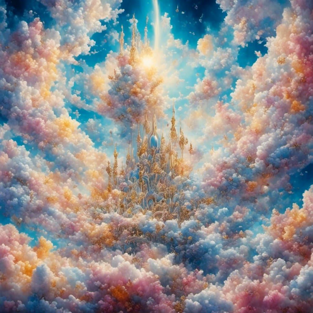 Celestial Traveler Ascending to Infinity