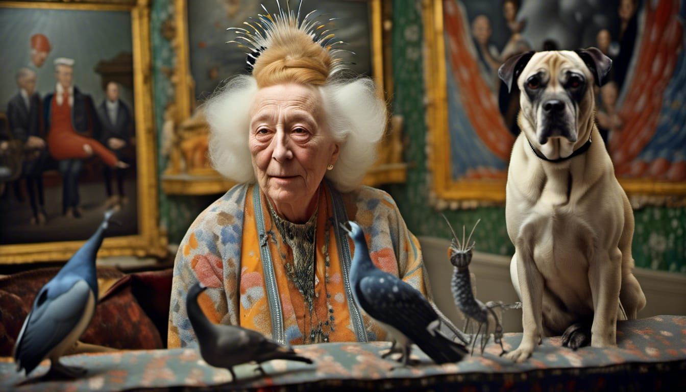 Characters Party: Hyperrealistic Magical Realism in 8K