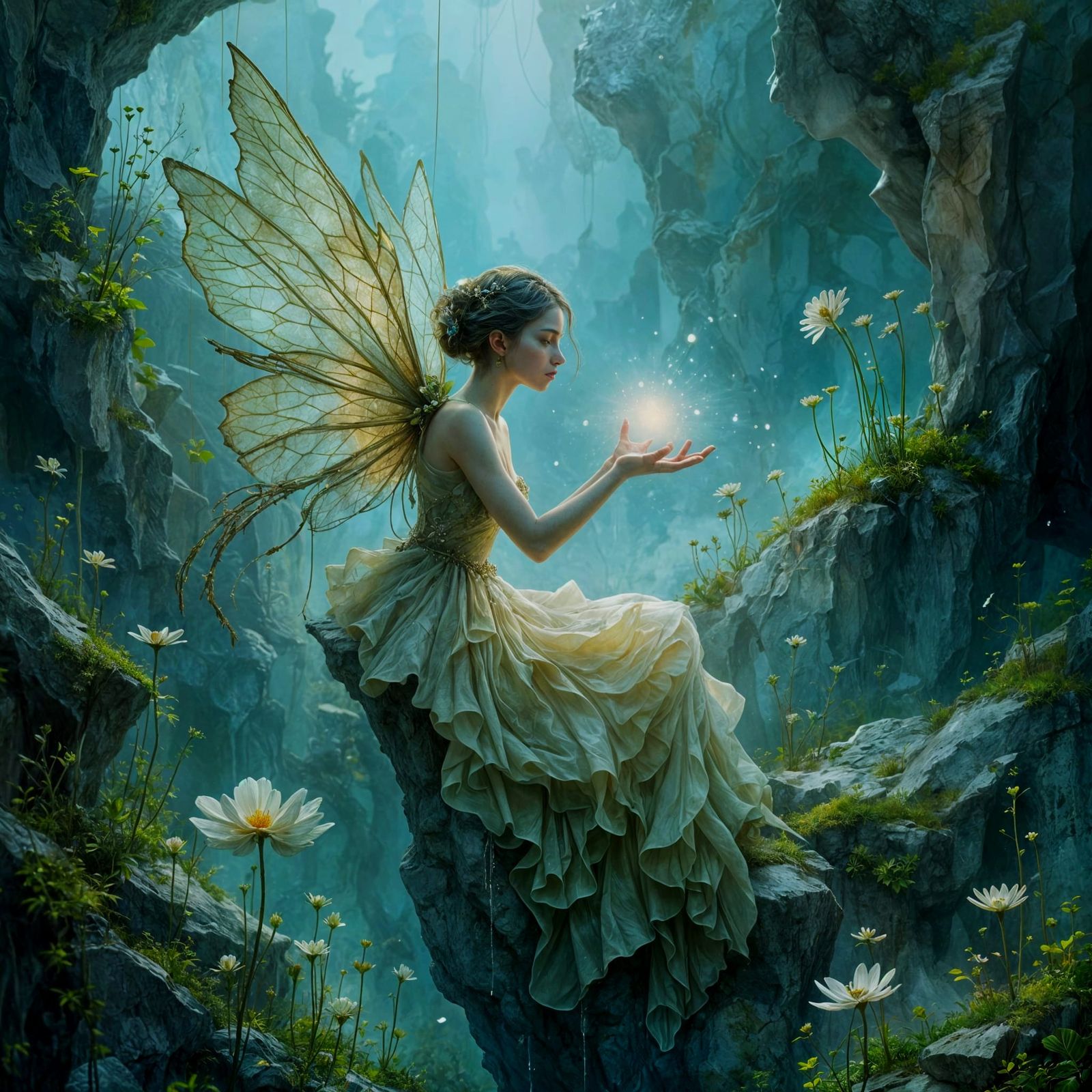 The magical power in the hands of a fairy