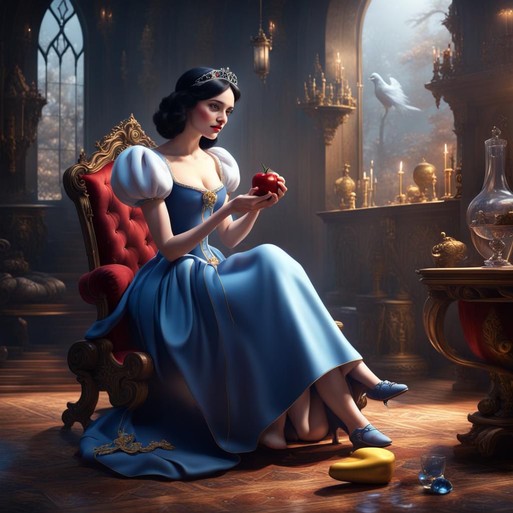 Snowwhite Waiting For Her Prince