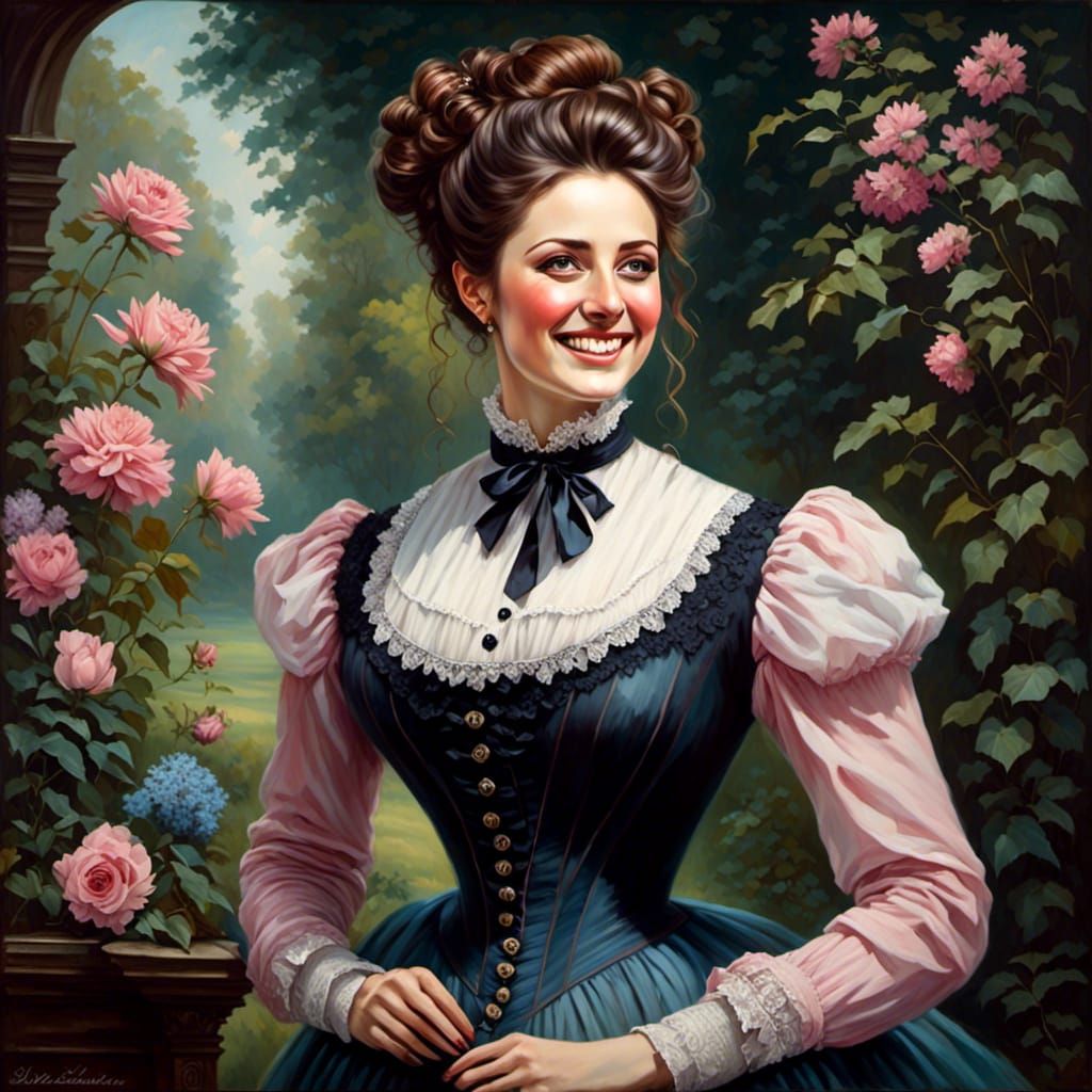 Elegant Victorian Woman Portrait