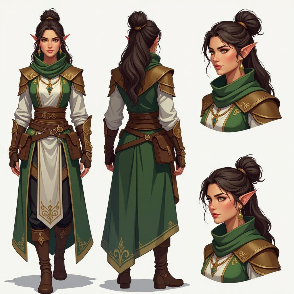 Random Fantasy Character Generated by AI