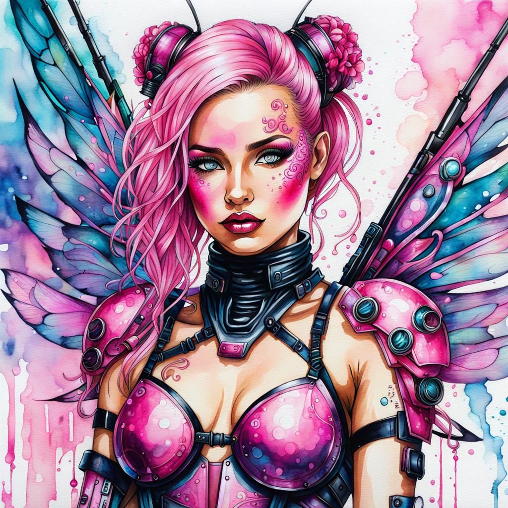 Cyberpunk faerie - Juggernaut evolve