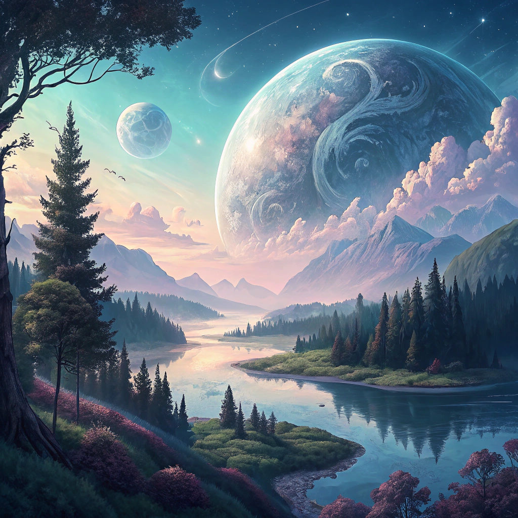 Peaceful Planet Generated by AI