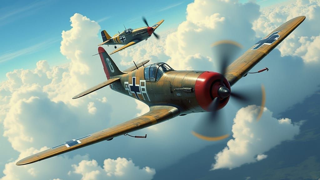 American Mustang Soars Through 1940s French Sky