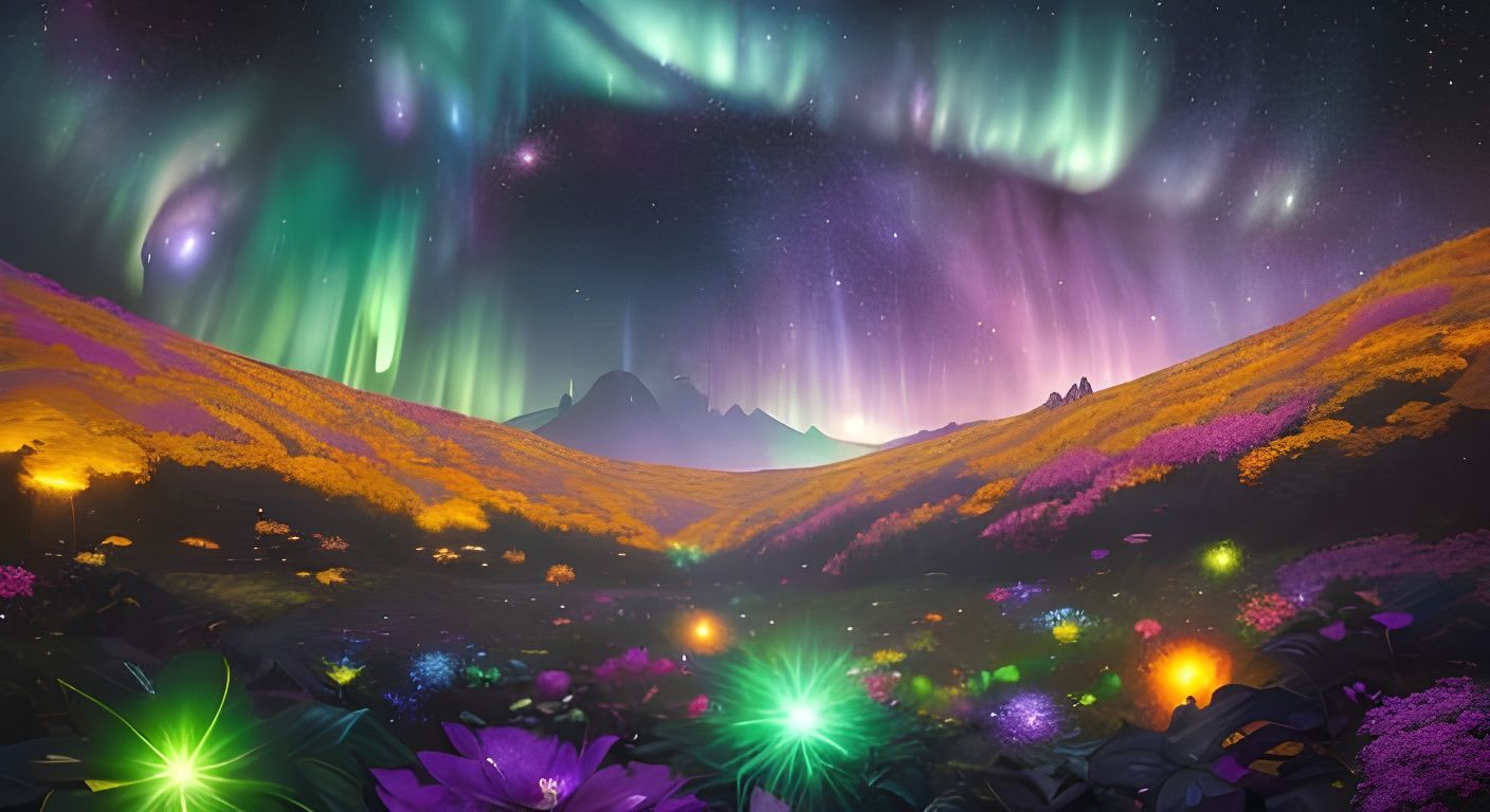 Cosmic Garden: Milky Way Galaxy Art