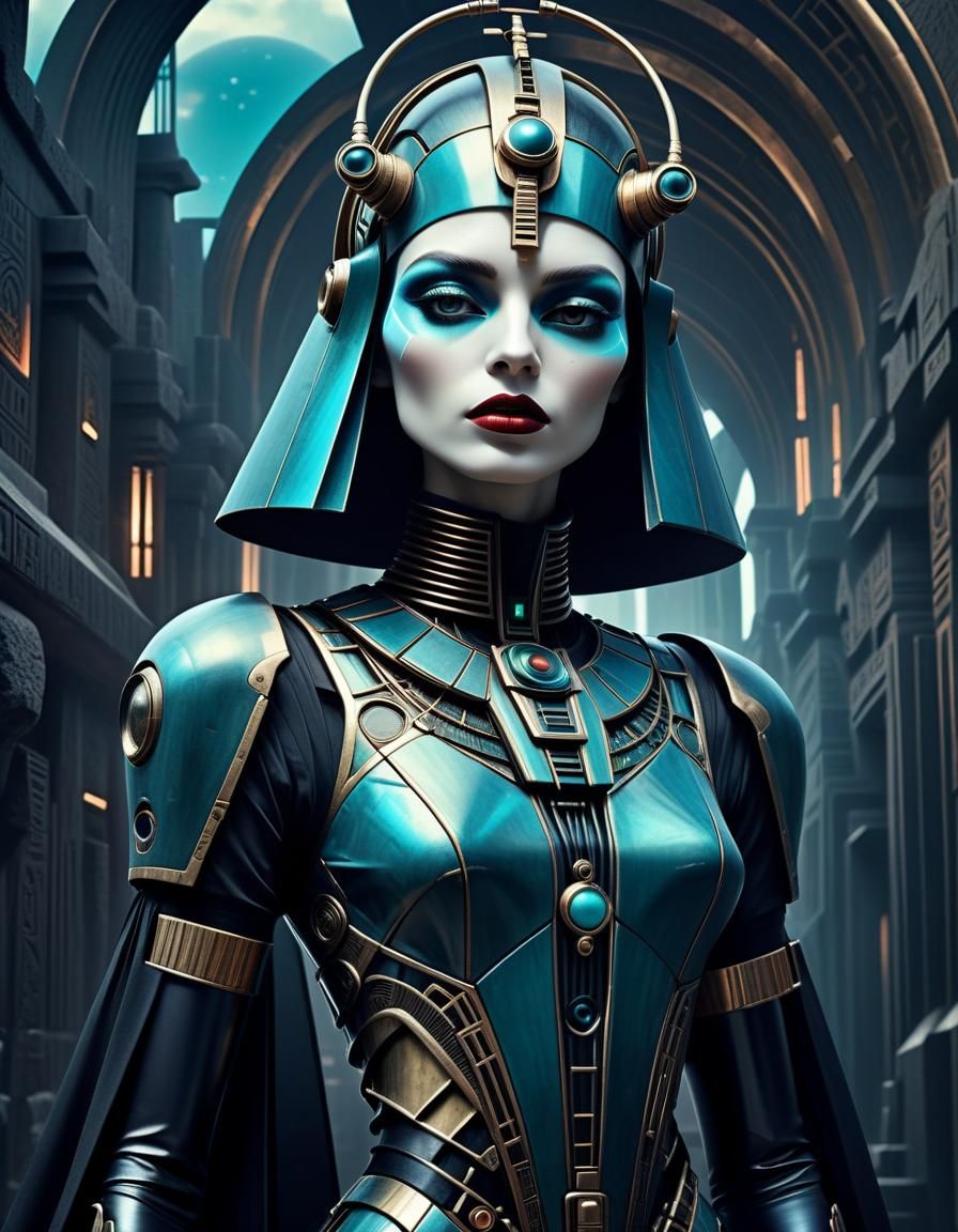 proud anunnaki robot