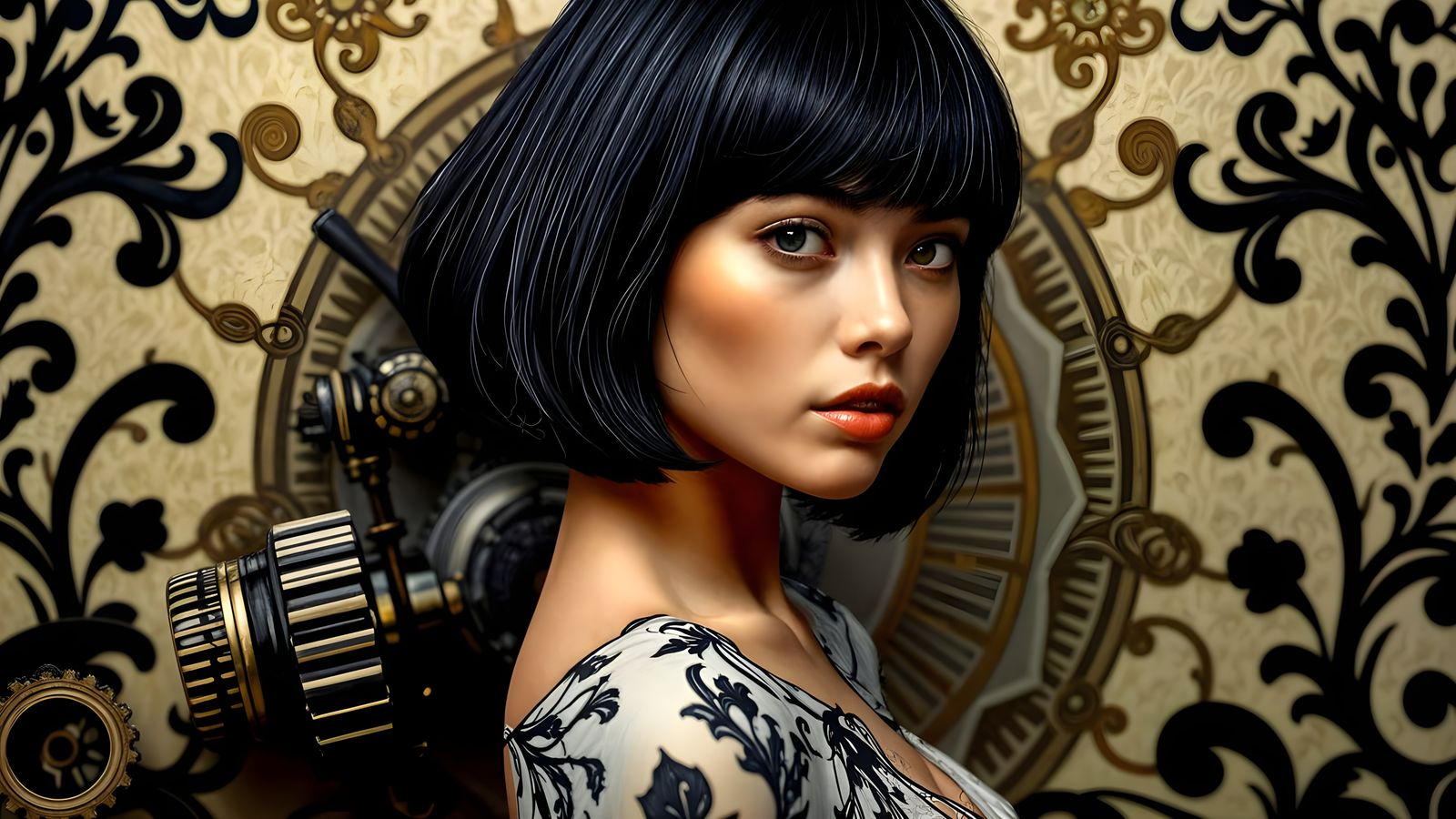 Hyperrealistic Portrait of a Modern-Day Supermodel