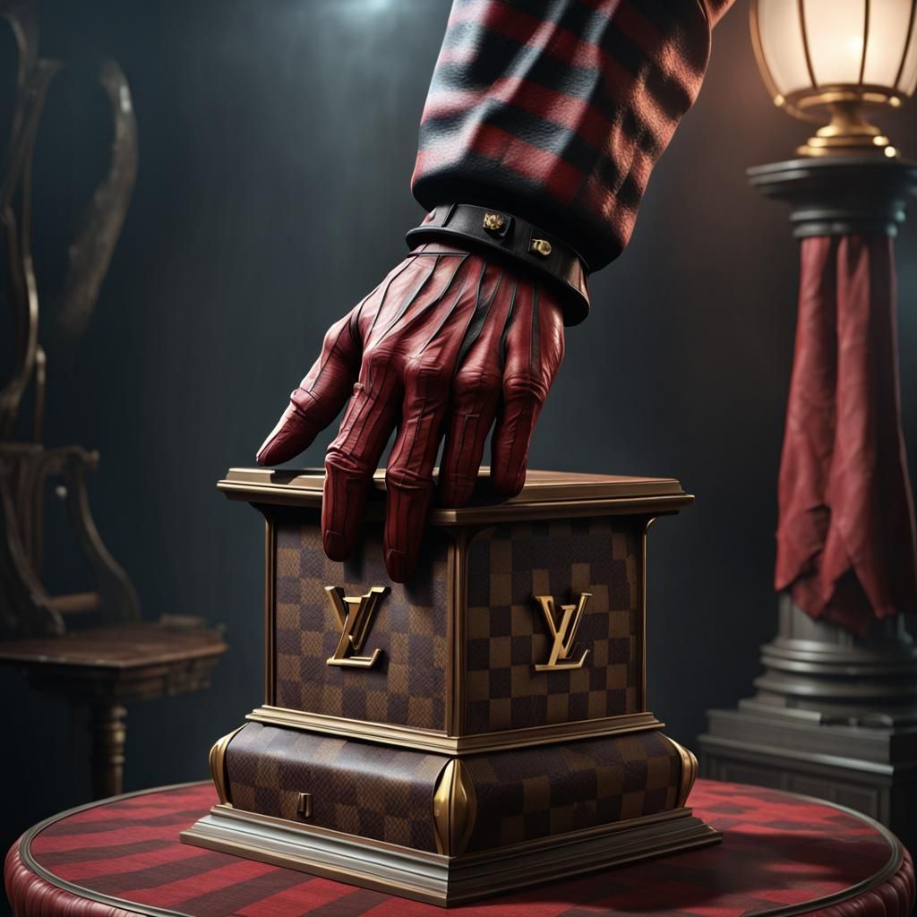 Freddy Krueger Louis Vuitton Hand: Detailed Matte Painting