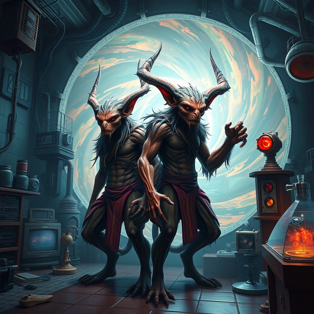 Shapeshifters Arrive: Dimensional Portal in Matte Painting S...