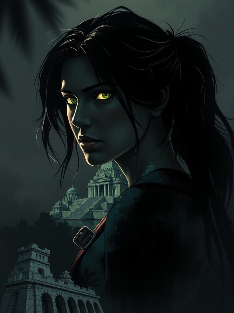 Lara Croft in the Ruins of Vilcabamba