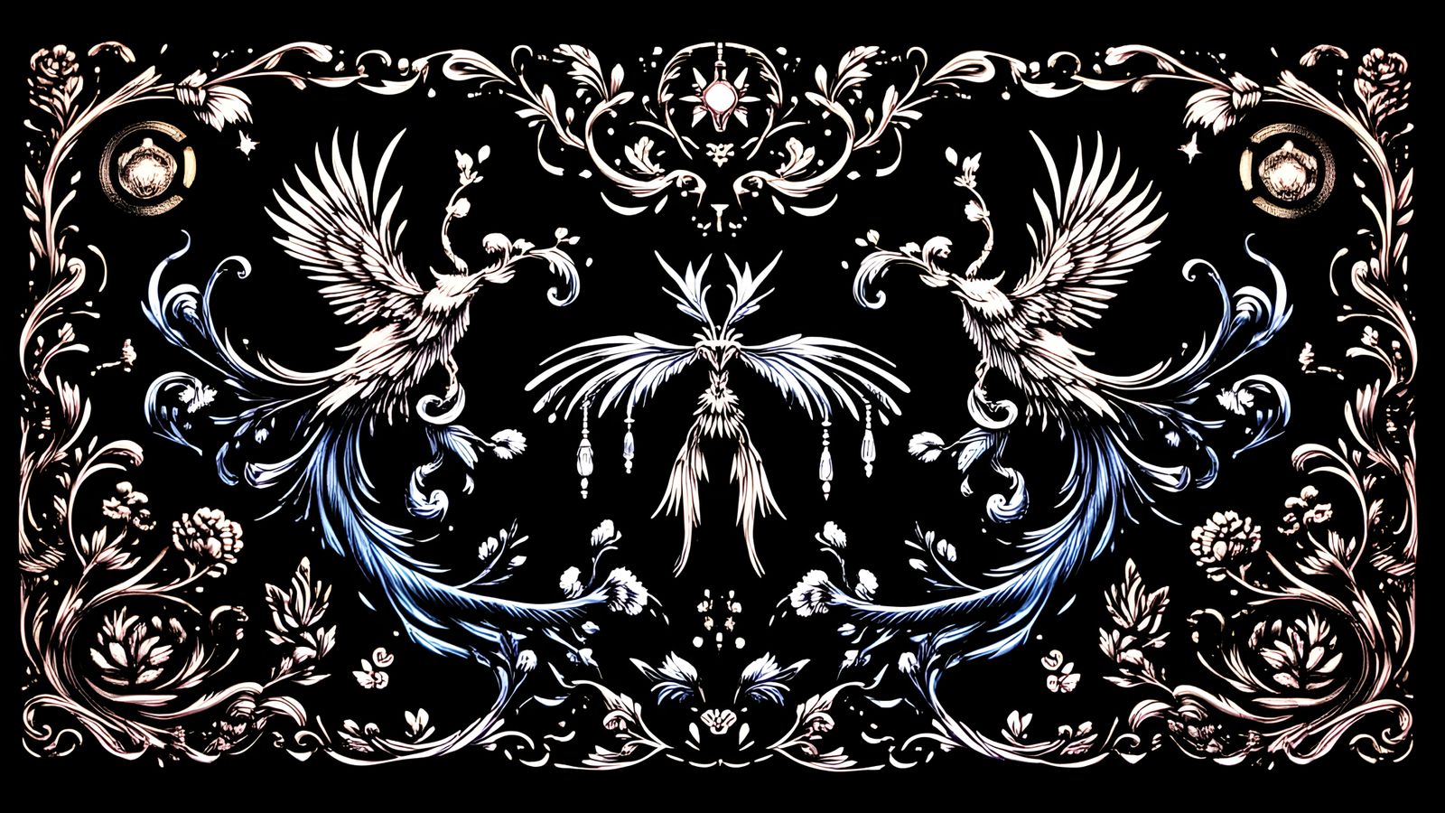 Illuminated Manuscript Style Decorations with Lovecraftian F...