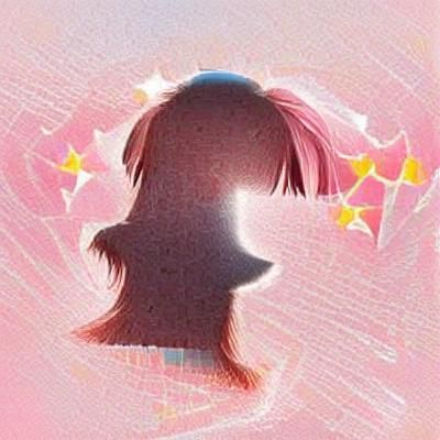 Anime Girl Profile Picture in Manga Style