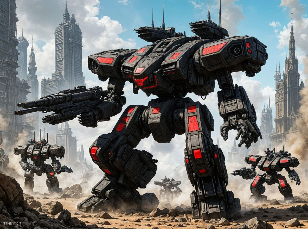 Wolf's Dragoons Mech in Urban Combat