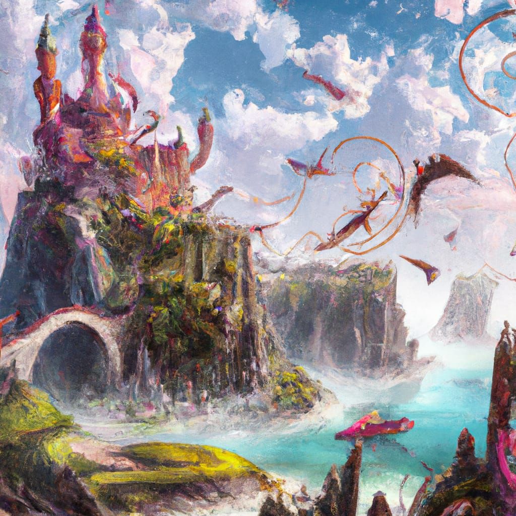 Fairytale Princess Castle in Disneypunk Style