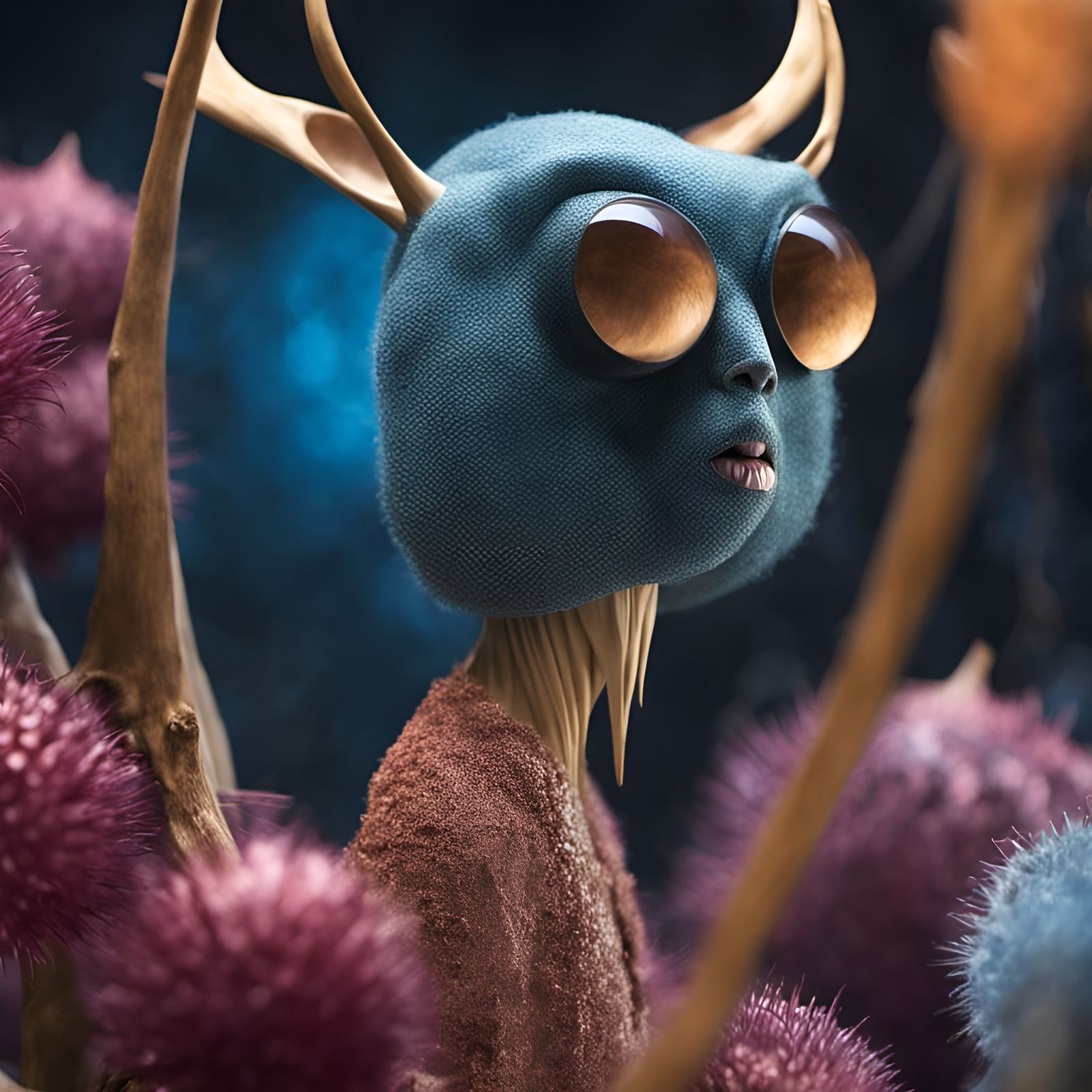 Magical Biological Montage in Surreal Style