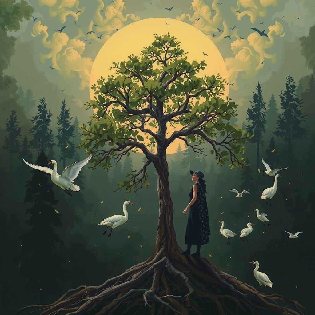 Women Rise Up Like Trees in a Vibrant, Whimsical World