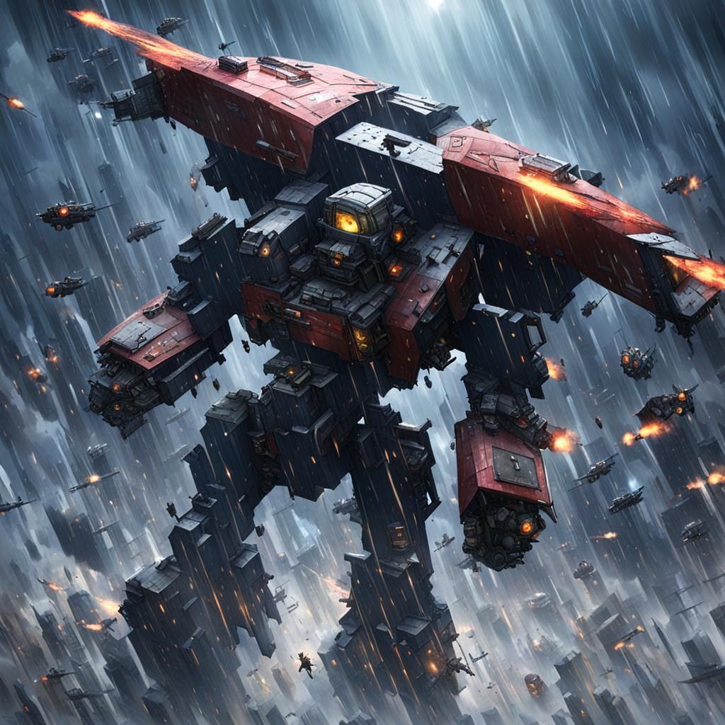 Gundam building falling off