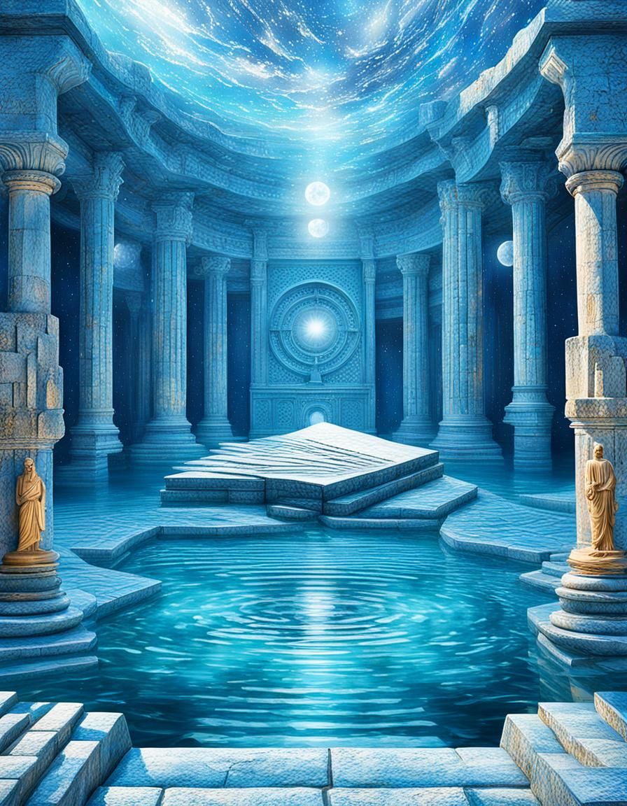 Photorealistic Atlantis Era: Meditation and Health