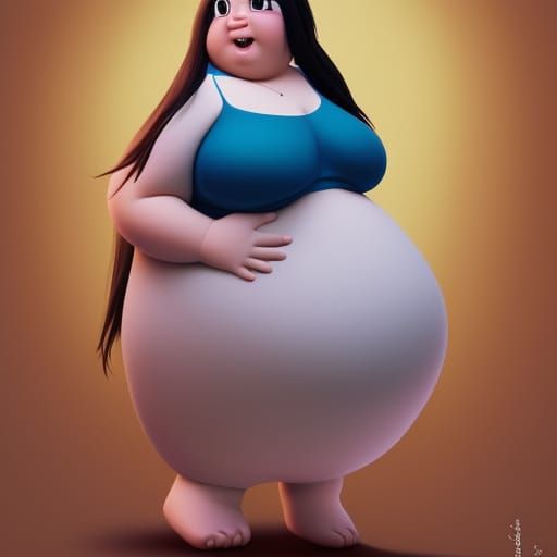 Asian Woman Hugging Boy: 3D Digital Art