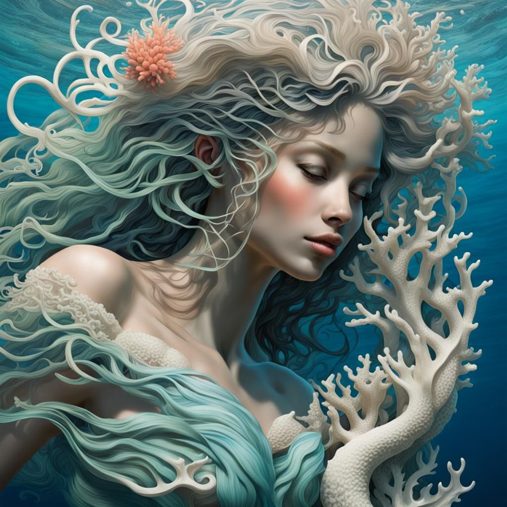 Ocean Essence: Coral Dreams in Marine Art