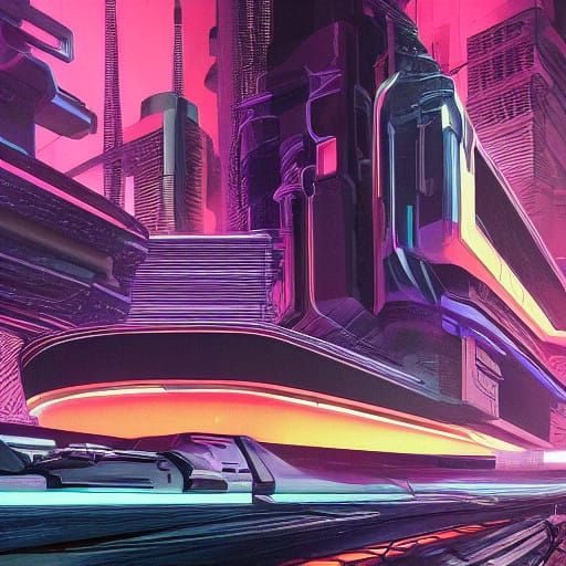 Colossal Futuristic Cargo Vessel Dominates Crystal Clear Oce...