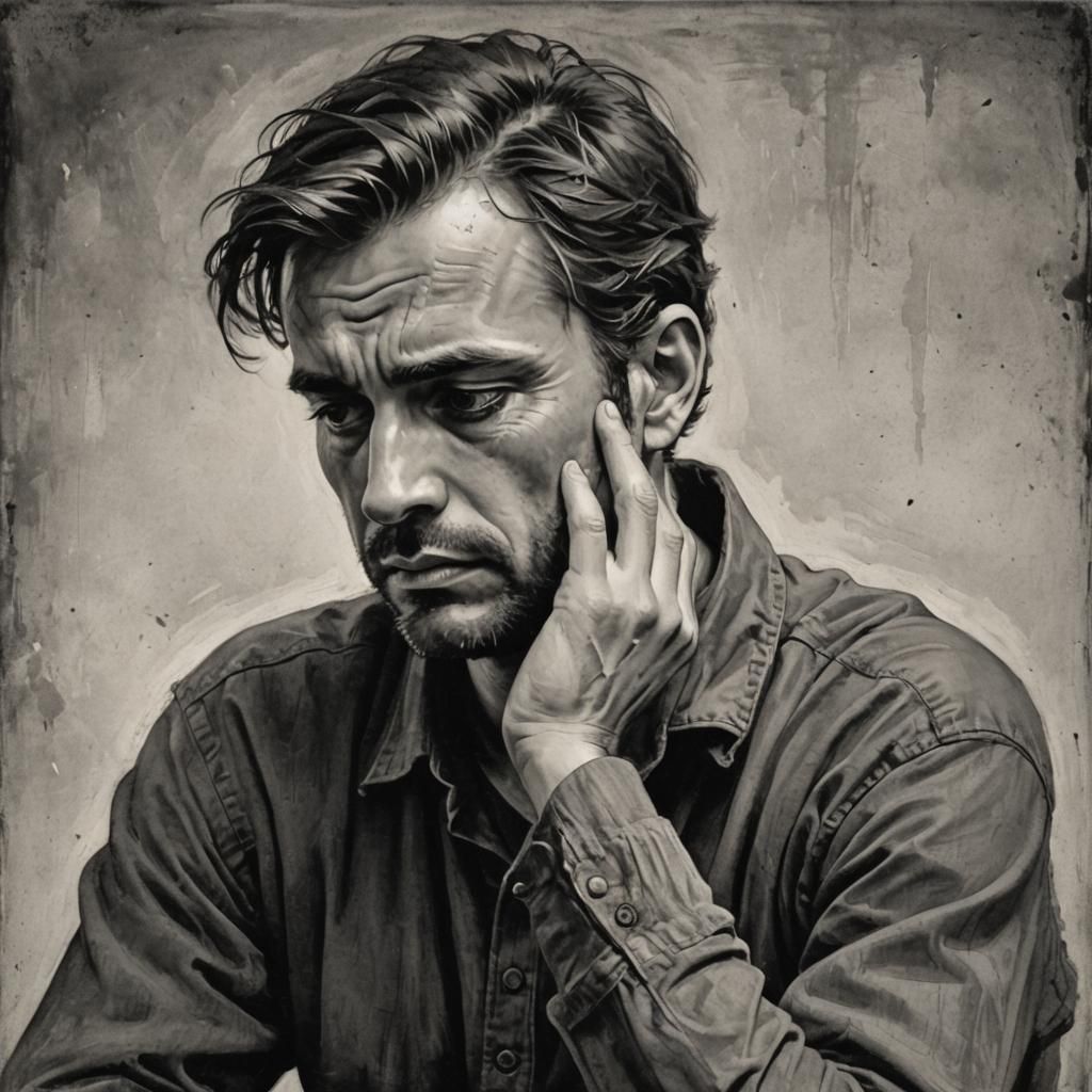 A Sad Man Contemplates the Unknown