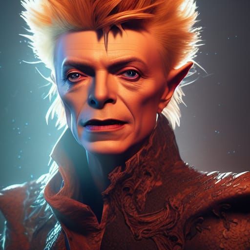 David Bowie as The Goblin King Portrait