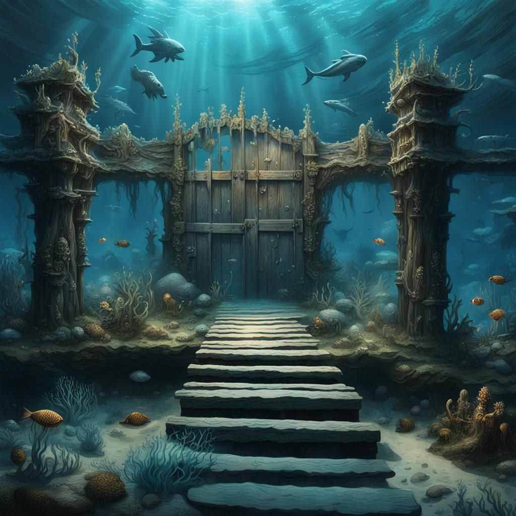 Underwater Military Outpost with Mermen and Mermaids