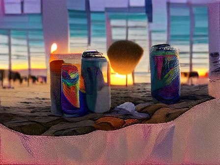 Picturesque Sunset Over a Tranquil Beach