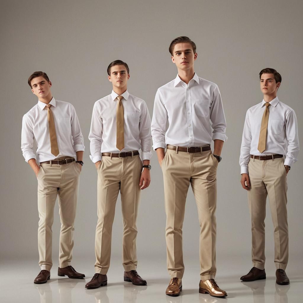 Young Businessmen in Modern Office: Corporate Concept Art