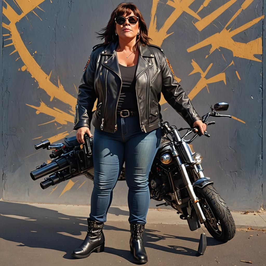 WHAT IF  Dawn French  had been cast as The Terminator instea...