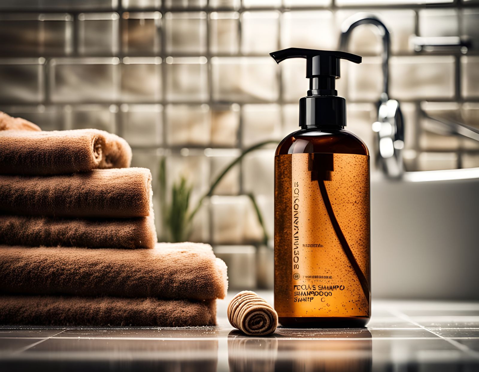 Natural Shower Shampoo with Vetiver and Sandalwood