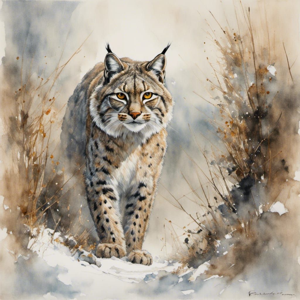 Winter Bobcat