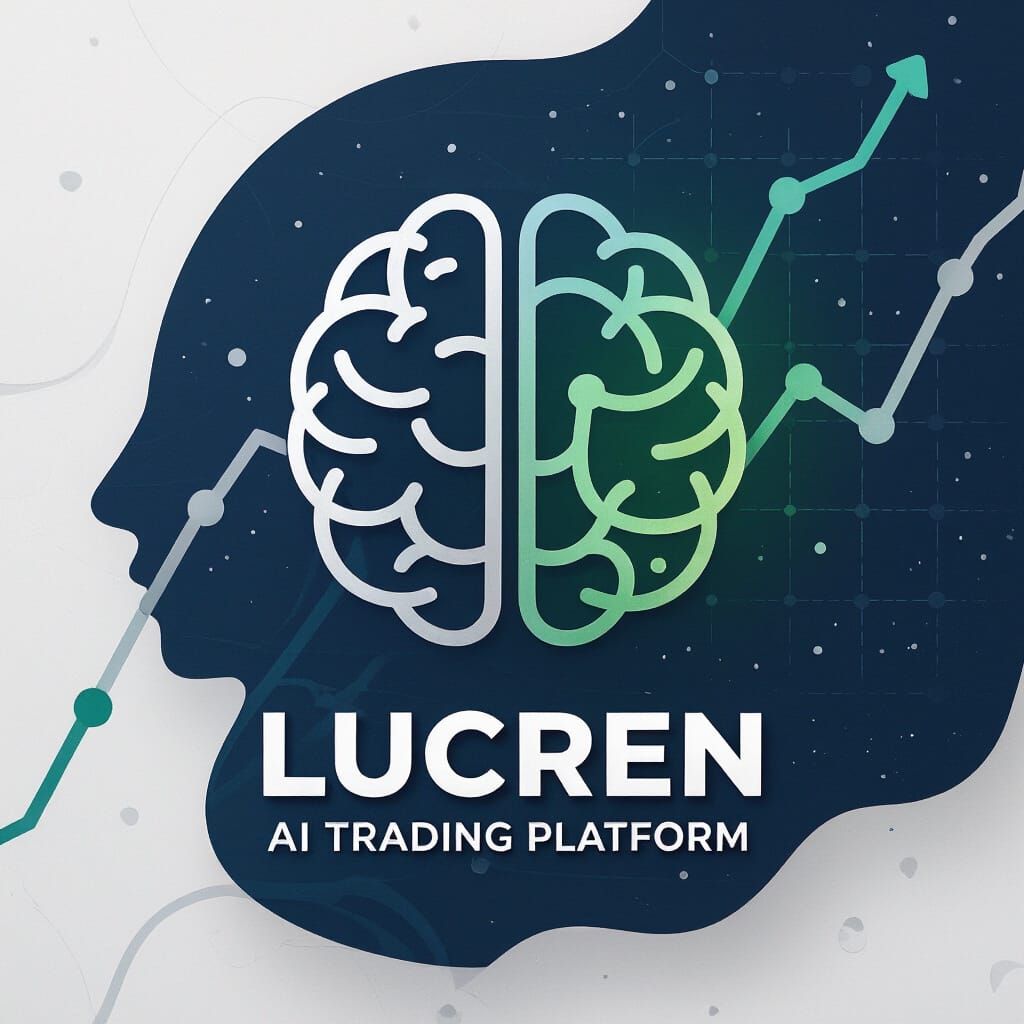 Lucren AI Trading Platform Logo: Intelligence & Growth