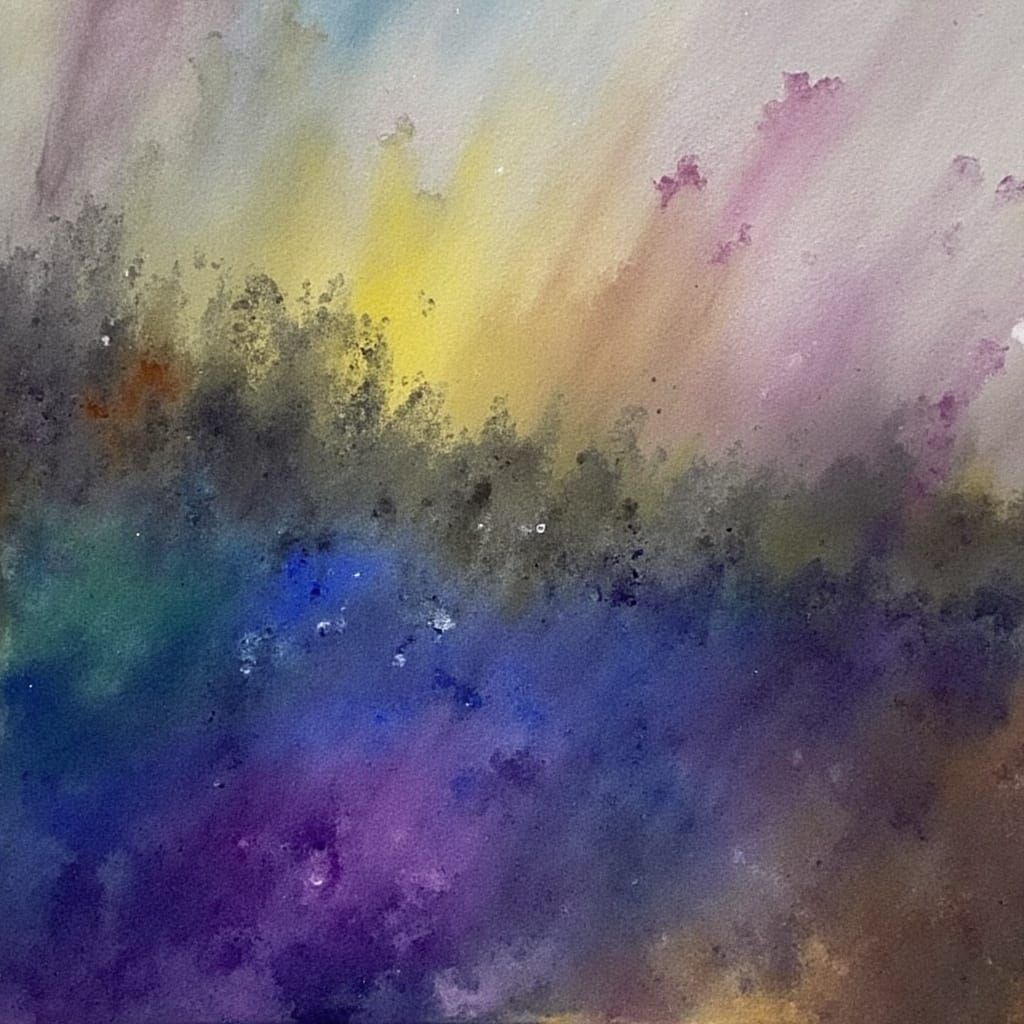 Surreal Morning Landscape in Vibrant Brush Strokes